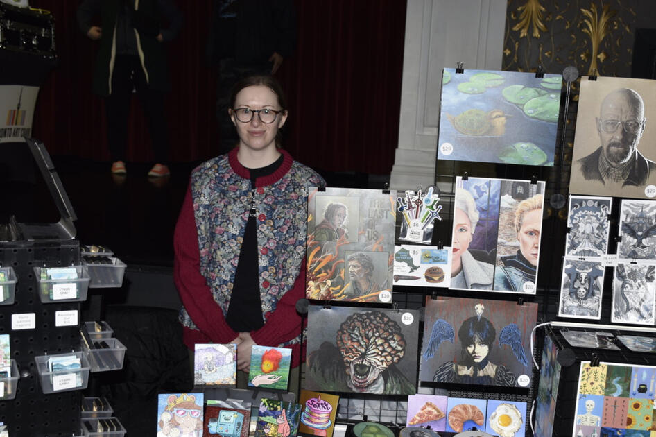Melissa Fice at the Toronto Art Crawl