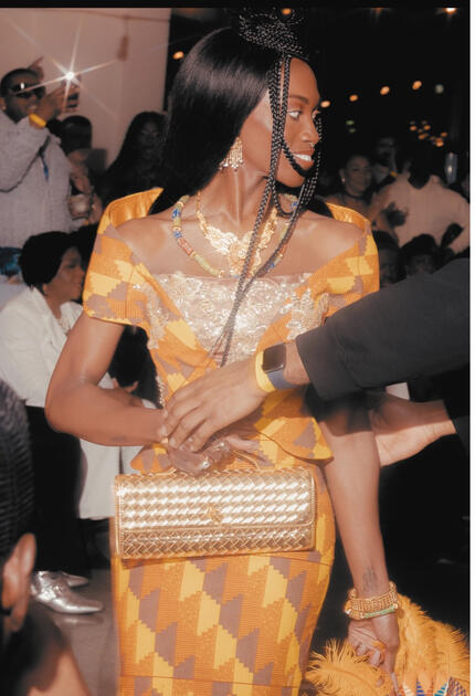 Diseiye Juicy Couture at the Black Liberation ball
